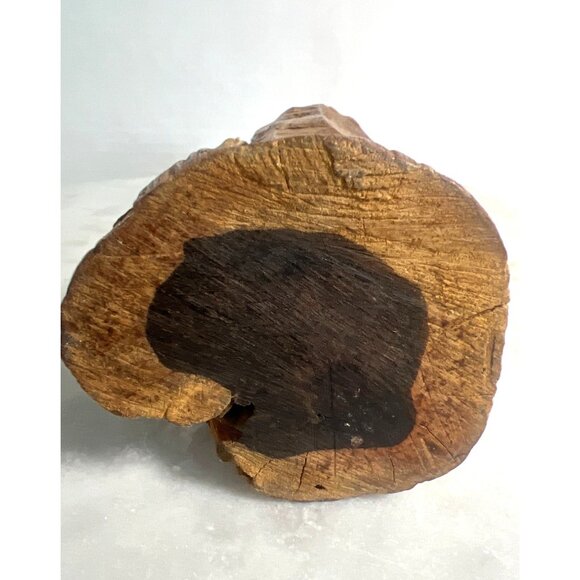 Vtg African Hand-Carved Ebony Wood Female Bust Sculpture Makonde Mpinga Folk Art - Picture 8 of 11